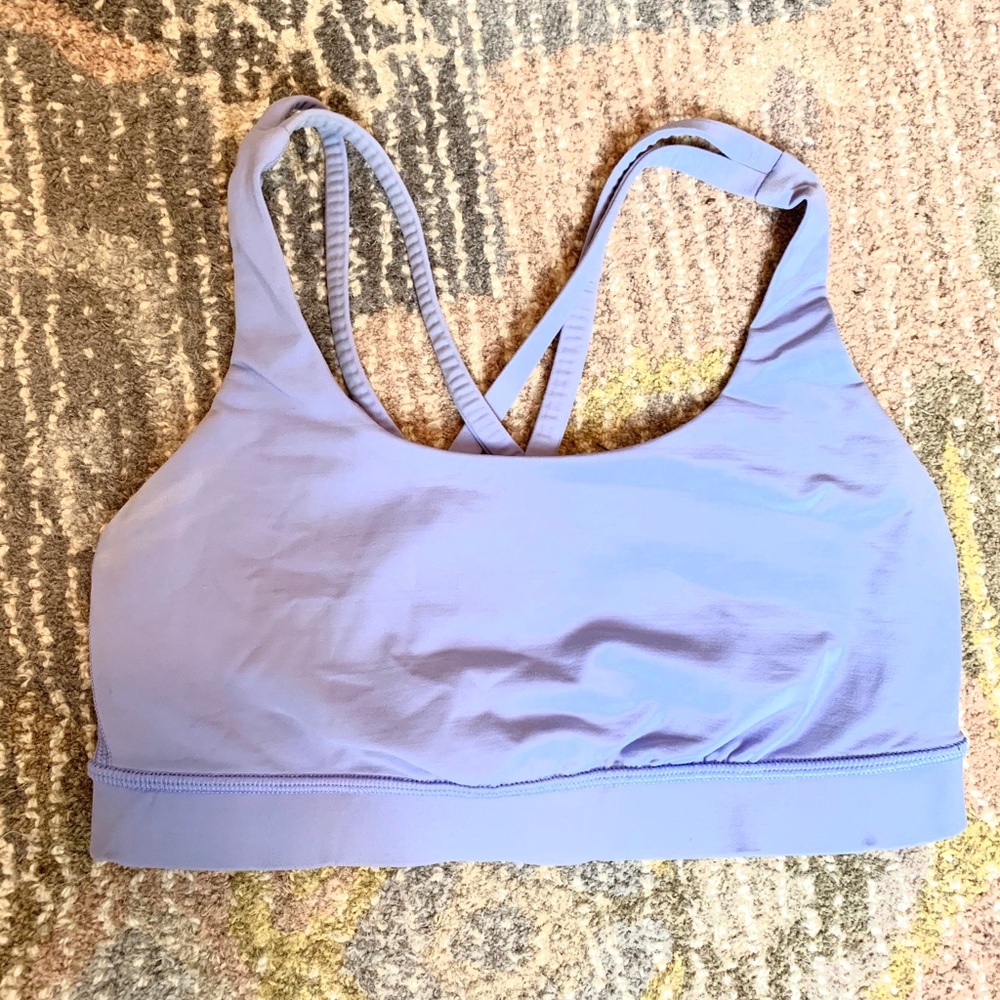 LULU LEMON violet blue sports bra